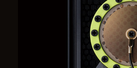 This picture shows the diaphragm of the LCT 640 large-diaphragm mic