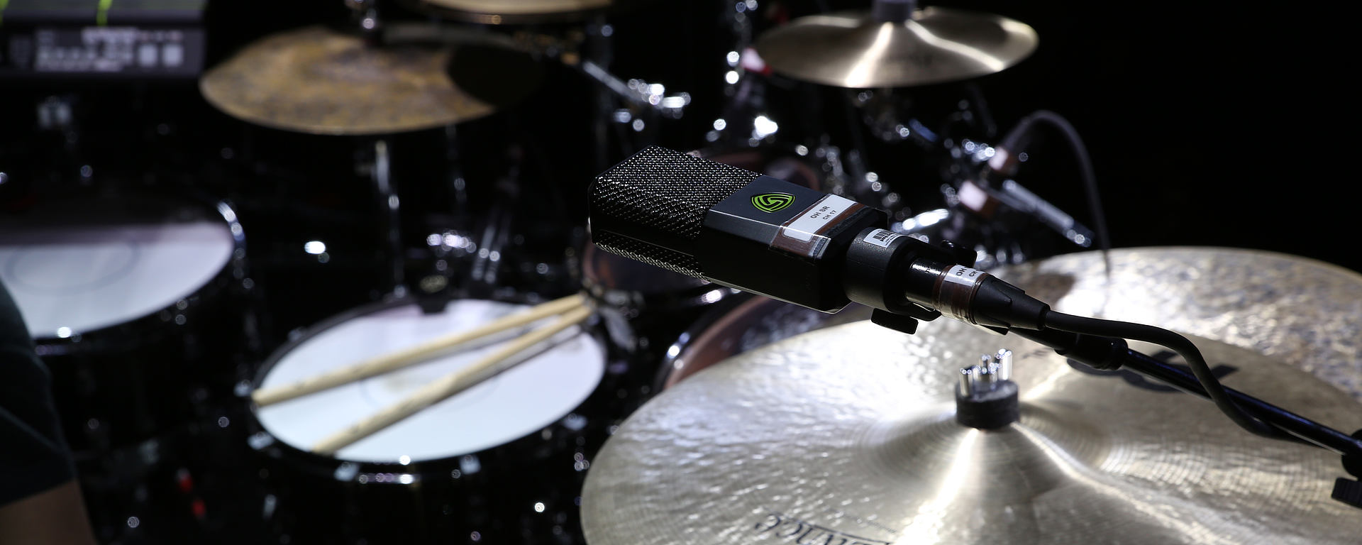 This image shows the DTP Beat Kit Pro 7 on a drum kit