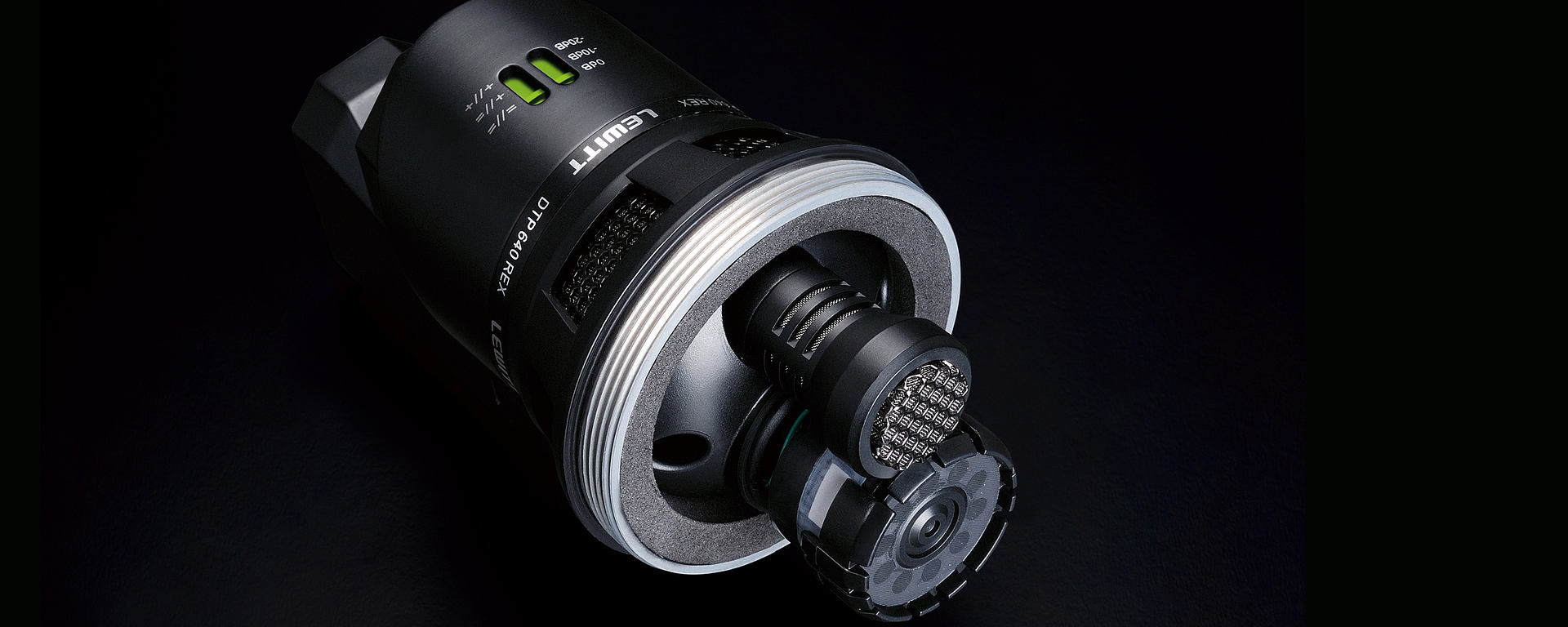 This image shows the DTP 640 REX kick mic